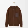 Hoodie mit Reißverschluss aus Wolle Hoodie mit Reißverschluss aus Wolle