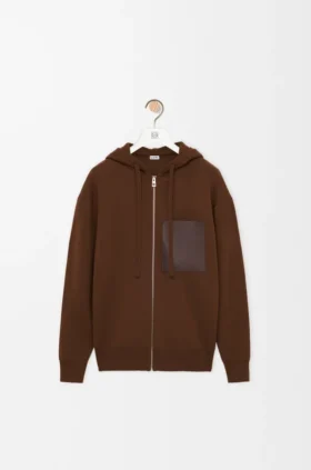 Hoodie mit Reißverschluss aus Wolle