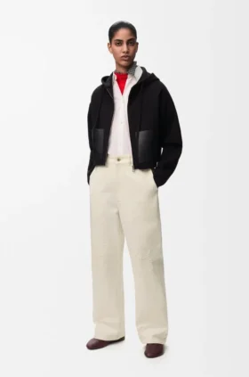 Hoodie mit Reißverschluss aus Wolle