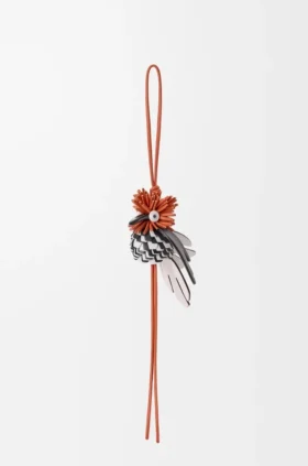 Hoopoe-Vogel-Anhänger aus klassischem Kalbsleder