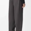 Hose mit Kordelzug aus Baumwolle und Seide Hose mit Kordelzug aus Baumwolle und Seide