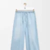 Hose mit Kordelzug aus Denim