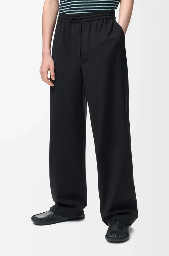 Hose mit Kordelzug aus Wolle Hose mit Kordelzug aus Wolle