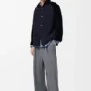 Hybrid-Overshirt aus Baumwolle und Wolle Hybrid-Overshirt aus Baumwolle und Wolle