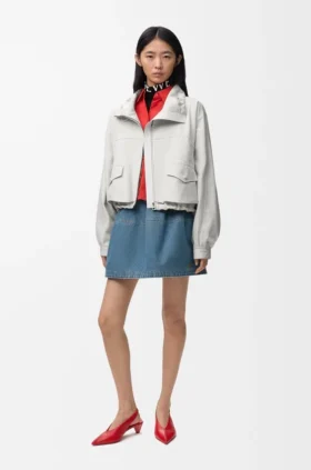 Jacke aus Baumwolle und Seide Jacke aus Baumwolle und Seide