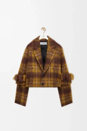 Jacke aus einer Mohair-Woll-Mischung