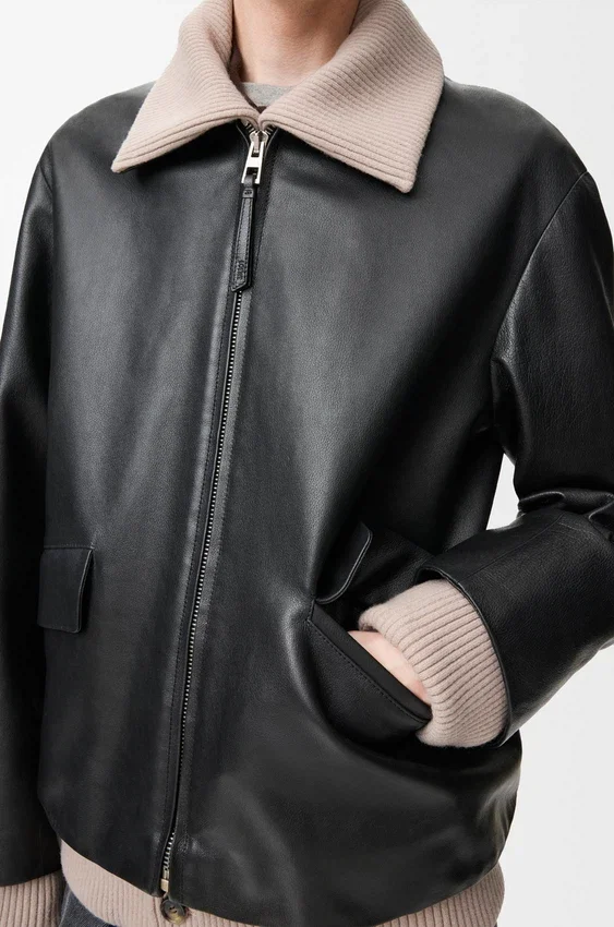 Jacke aus Nappa-Büffelleder Jacke aus Nappa-Büffelleder