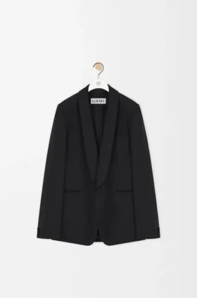 Jacke aus Wolle und Seide