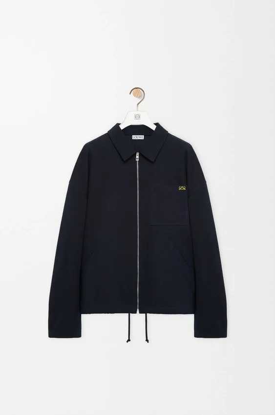 Jacke mit Reißverschluss aus Baumwolle Jacke mit Reißverschluss aus Baumwolle