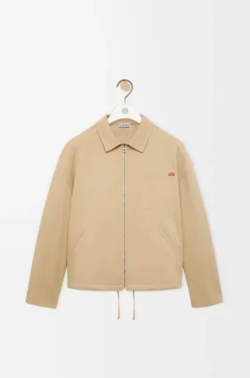 Jacke mit Reißverschluss aus Baumwolle