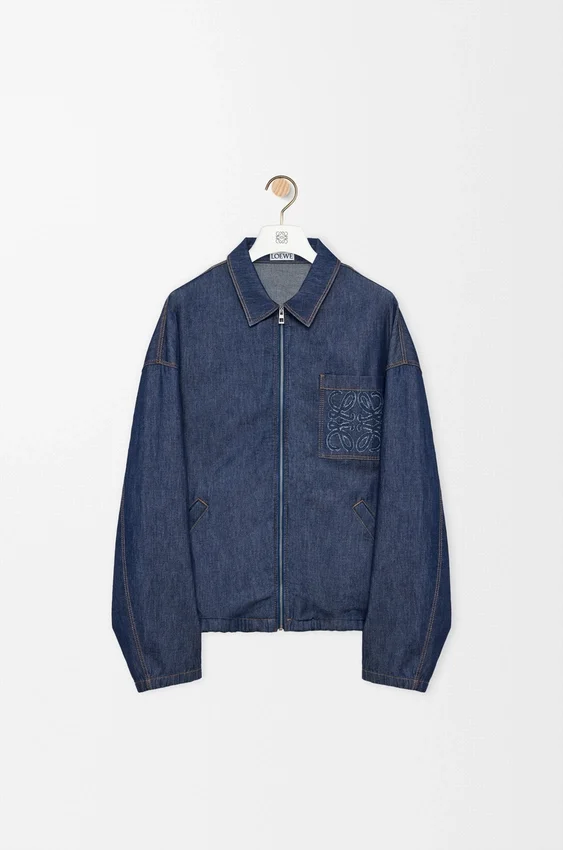 Jacke mit Reißverschluss aus Baumwolle Jacke mit Reißverschluss aus Baumwolle