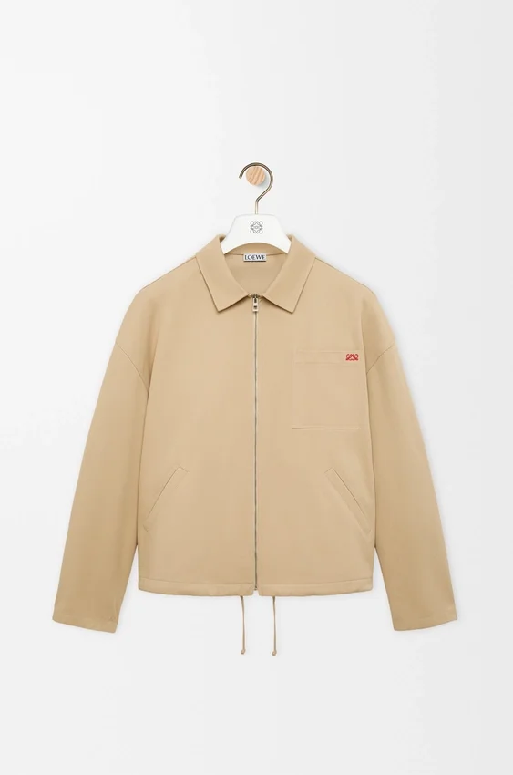 Jacke mit Reißverschluss aus Baumwolle Jacke mit Reißverschluss aus Baumwolle