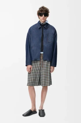 Jacke mit Reißverschluss aus Baumwolle