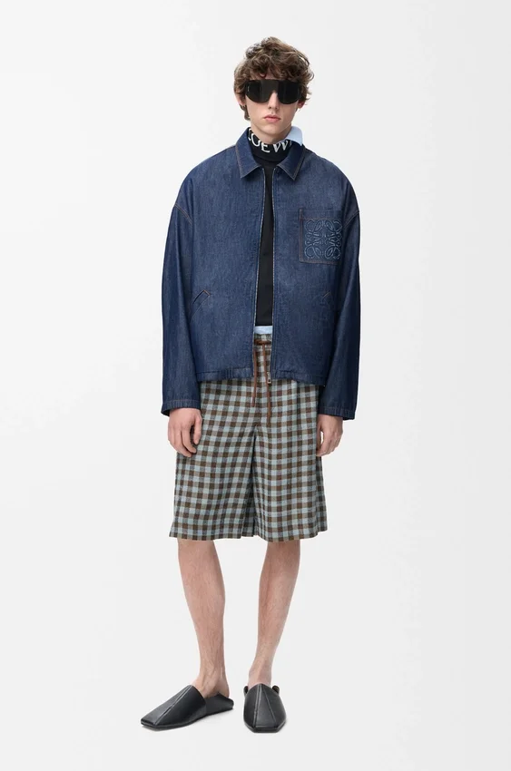 Jacke mit Reißverschluss aus Baumwolle Jacke mit Reißverschluss aus Baumwolle