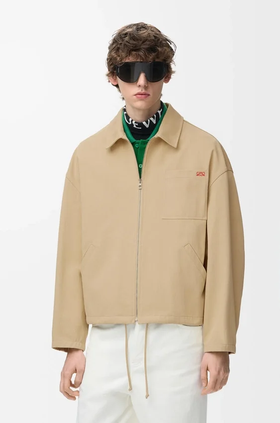 Jacke mit Reißverschluss aus Baumwolle Jacke mit Reißverschluss aus Baumwolle
