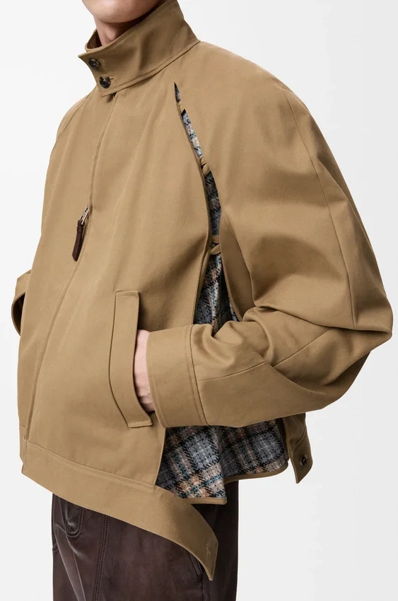 Jacke mit Reißverschluss aus Baumwolle Jacke mit Reißverschluss aus Baumwolle