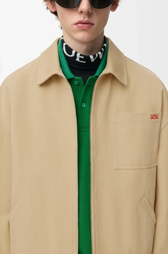 Jacke mit Reißverschluss aus Baumwolle Jacke mit Reißverschluss aus Baumwolle