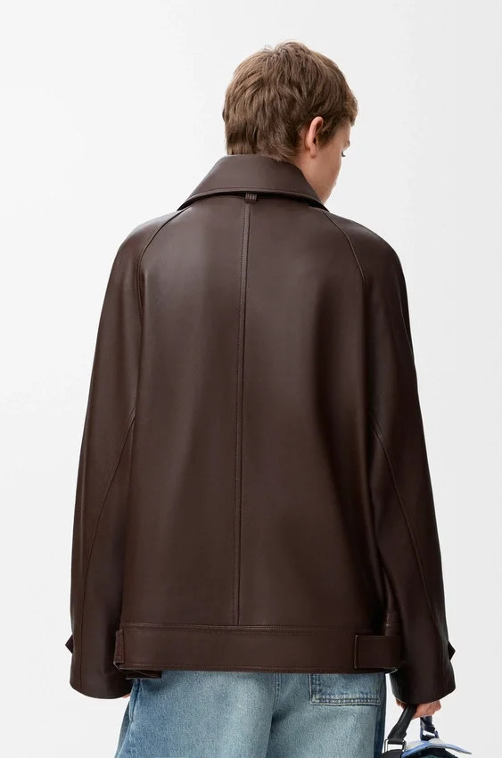 Jacke mit Schleife aus Nappa-Lammleder Jacke mit Schleife aus Nappa-Lammleder