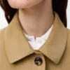 Jacke mit Umschlag aus Lammveloursleder Jacke mit Umschlag aus Lammveloursleder