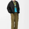 Kapuzenjacke aus Nappa-Lammleder Kapuzenjacke aus Nappa-Lammleder