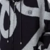 Kapuzenpullover mit Reißverschluss aus Wolle und Baumwolle Kapuzenpullover mit Reißverschluss aus Wolle und Baumwolle
