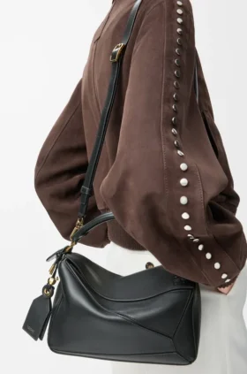 Kleine „Featherlight Puzzle“-Tasche aus Nappa-Lammleder