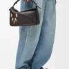 Kleine „Futurist Cat“-Puzzle-Tasche aus klassischem Kalbsleder