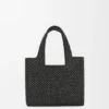 Kleine „Loewe Font Tote“ aus Raffia Kleine „Loewe Font Tote“ aus Raffia