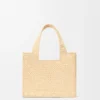 Kleine „Loewe Font Tote“ aus Raffia Kleine „Loewe Font Tote“ aus Raffia