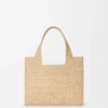Kleine „Loewe Font Tote“ aus Raffia Kleine „Loewe Font Tote“ aus Raffia