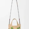 Kleine „Loewe Font Tote“ aus Raffia Kleine „Loewe Font Tote“ aus Raffia