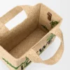 Kleine „Loewe Font Tote“ aus Raffia Kleine „Loewe Font Tote“ aus Raffia