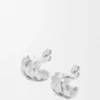 Kleine „Nest“-Creolen aus Sterlingsilber und Emaille Kleine „Nest“-Creolen aus Sterlingsilber und Emaille