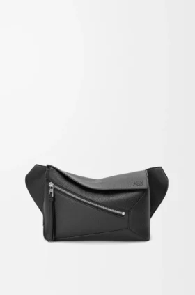 Kleine Puzzle Bumbag aus genarbtem Kalbsleder