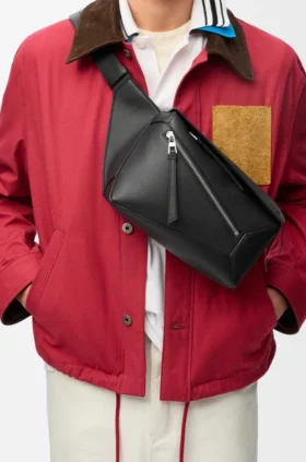 Kleine Puzzle Edge-Gürteltasche aus klassischem Kalbsleder