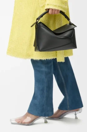 Kleine „Puzzle Edge“-Tasche aus klassischem Kalbsleder Kleine „Puzzle Edge“-Tasche aus klassischem Kalbsleder