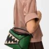 Kleine „Puzzle Edge“-Tasche aus Raffia und Kalbsleder Kleine „Puzzle Edge“-Tasche aus Raffia und Kalbsleder