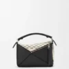 Kleine „Puzzle“-Tasche aus gewebtem Textil Kleine „Puzzle“-Tasche aus gewebtem Textil