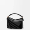 Kleine „Puzzle“-Tasche aus klassischem Kalbsleder und Wildleder Kleine „Puzzle“-Tasche aus klassischem Kalbsleder und Wildleder