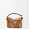 Kleine „Puzzle“-Tasche aus klassischem Kalbsleder und Wildleder Kleine „Puzzle“-Tasche aus klassischem Kalbsleder und Wildleder