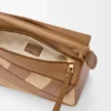 Kleine „Puzzle“-Tasche aus klassischem Kalbsleder und Wildleder Kleine „Puzzle“-Tasche aus klassischem Kalbsleder und Wildleder