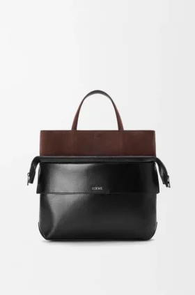 Kleine Switch-Tasche aus Paper-Kalbsleder und Wildleder