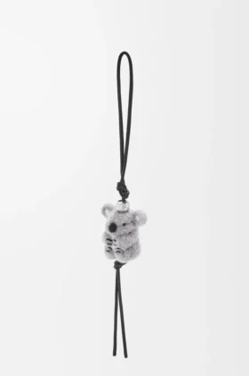 Koala-Anhänger aus Filz und Kalbsleder Koala-Anhänger aus Filz und Kalbsleder