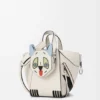 Kompakte „Futurist Cat“-Hammock-Tasche aus klassischem Kalbsleder Kompakte „Futurist Cat“-Hammock-Tasche aus klassischem Kalbsleder