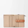 Kompaktes Reißverschluss-Portemonnaie aus weich genarbtem Kalbsleder Kompaktes Reißverschluss-Portemonnaie aus weich genarbtem Kalbsleder