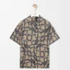 Kurzarmhemd aus Baumwoll-Frottee-Jacquard