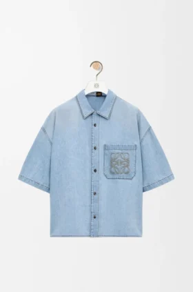 Kurzarmhemd aus Denim