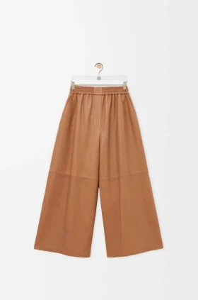 Kurze Hose aus Nappa-Lammleder