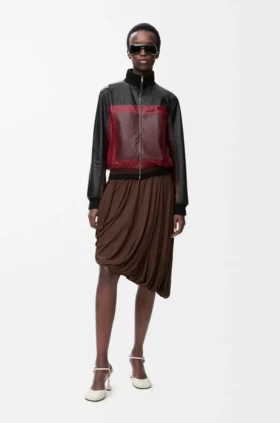 Kurze Jacke aus Nappa-Lammleder