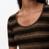 Kurzärmeliger Pullover aus Baumwollmischung Kurzärmeliger Pullover aus Baumwollmischung